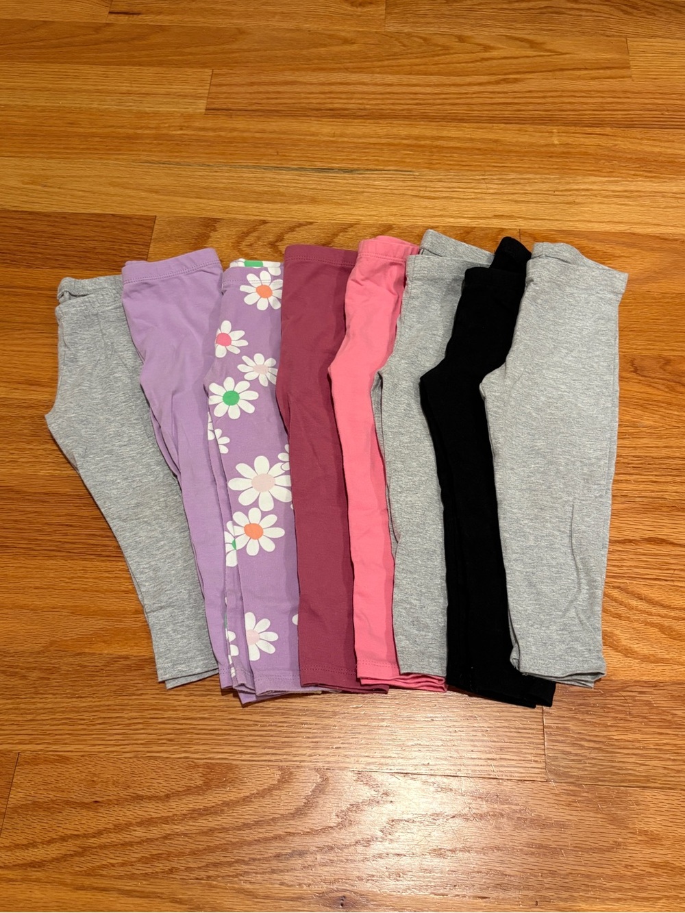 Cat & Jack & Garanimal's Girl Leggings Bundle Pink, Purple, Gray, Black 8 pairs